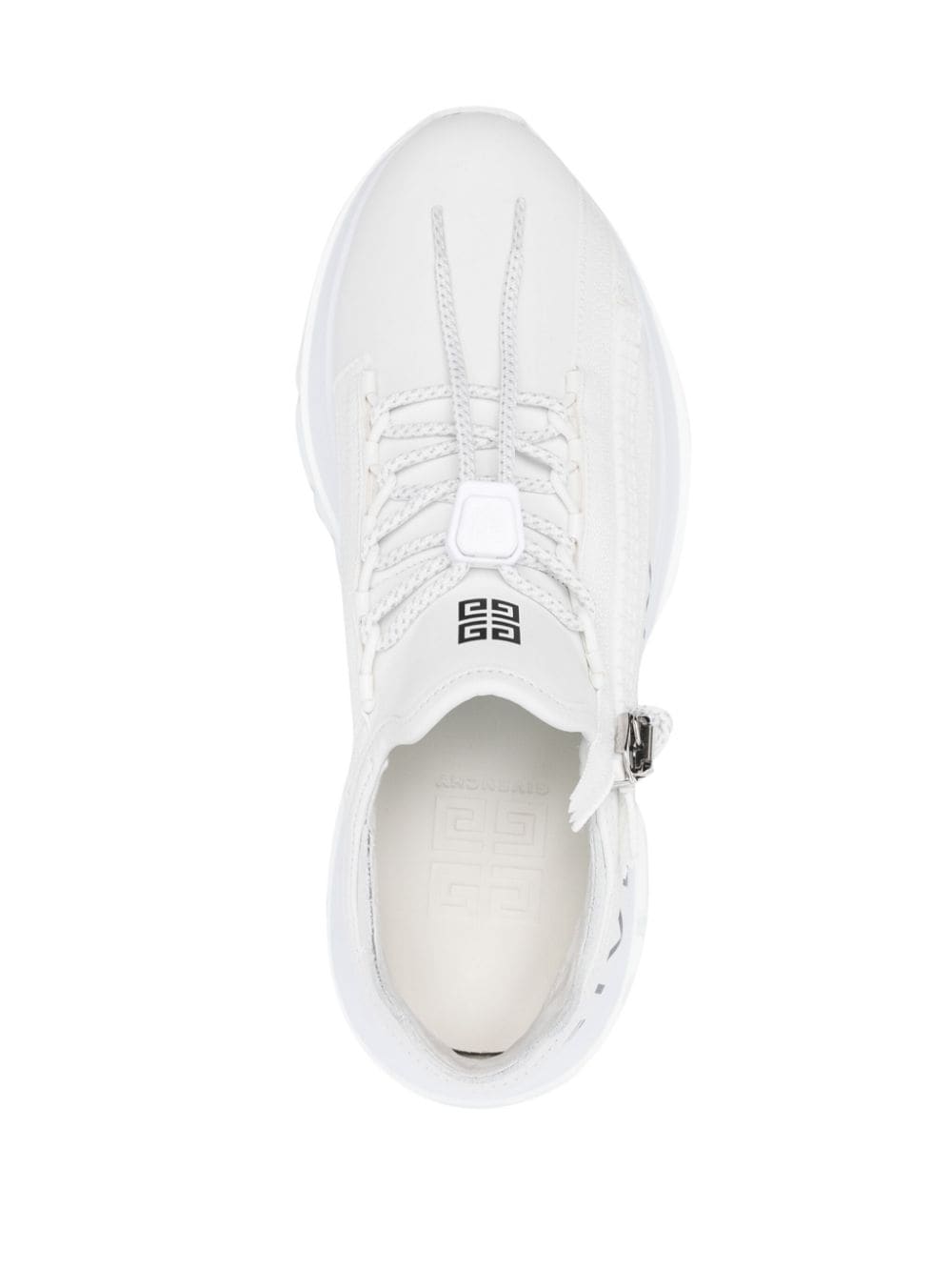 Spectre zip leather sneakers