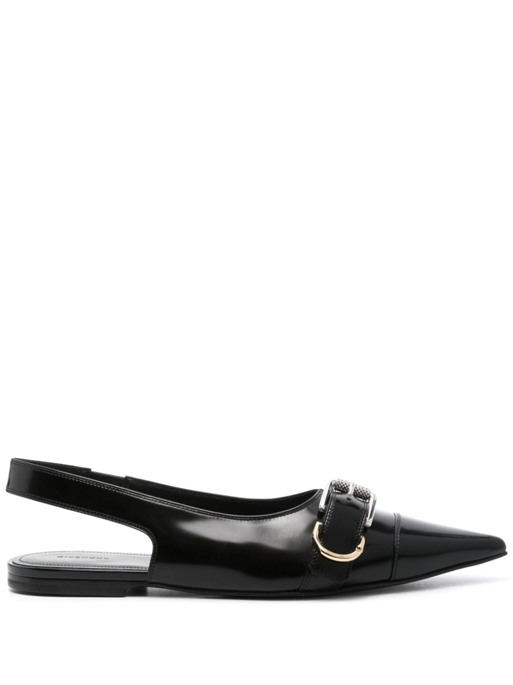 Voyou leather slingback flats