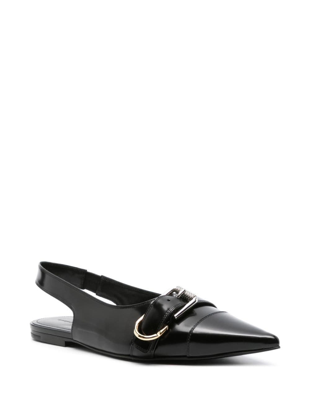 Voyou leather slingback flats