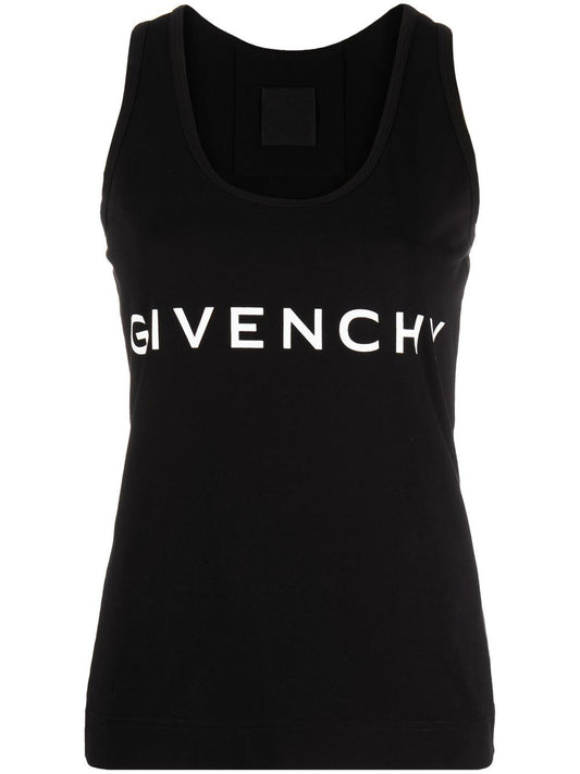 Logo cotton tank top