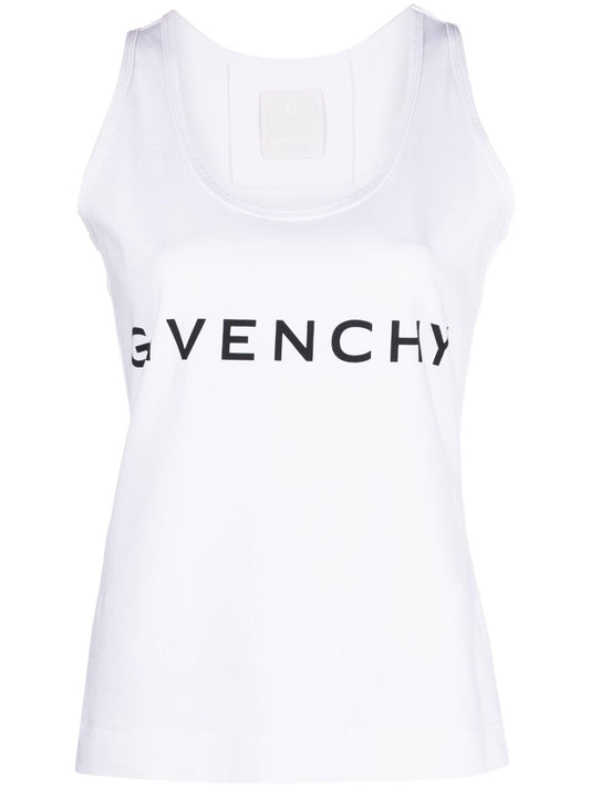 Logo cotton tank top