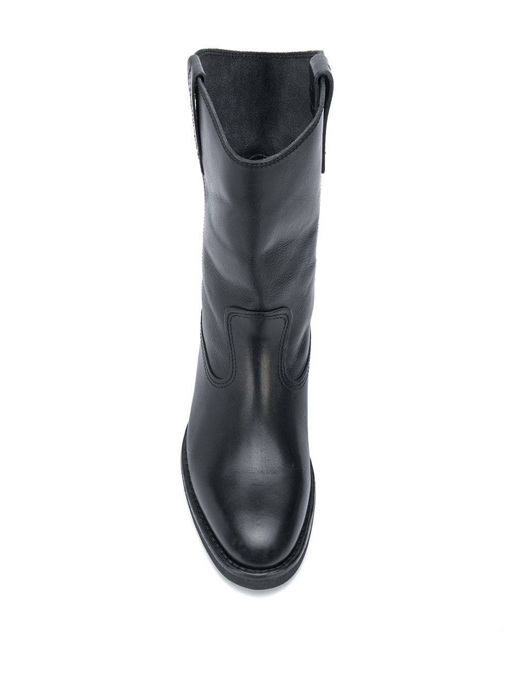 Biker leather boots