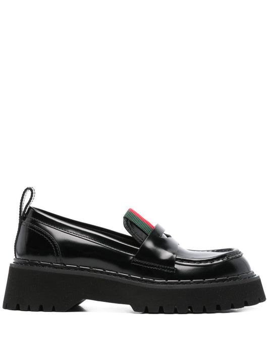 Leather loafers