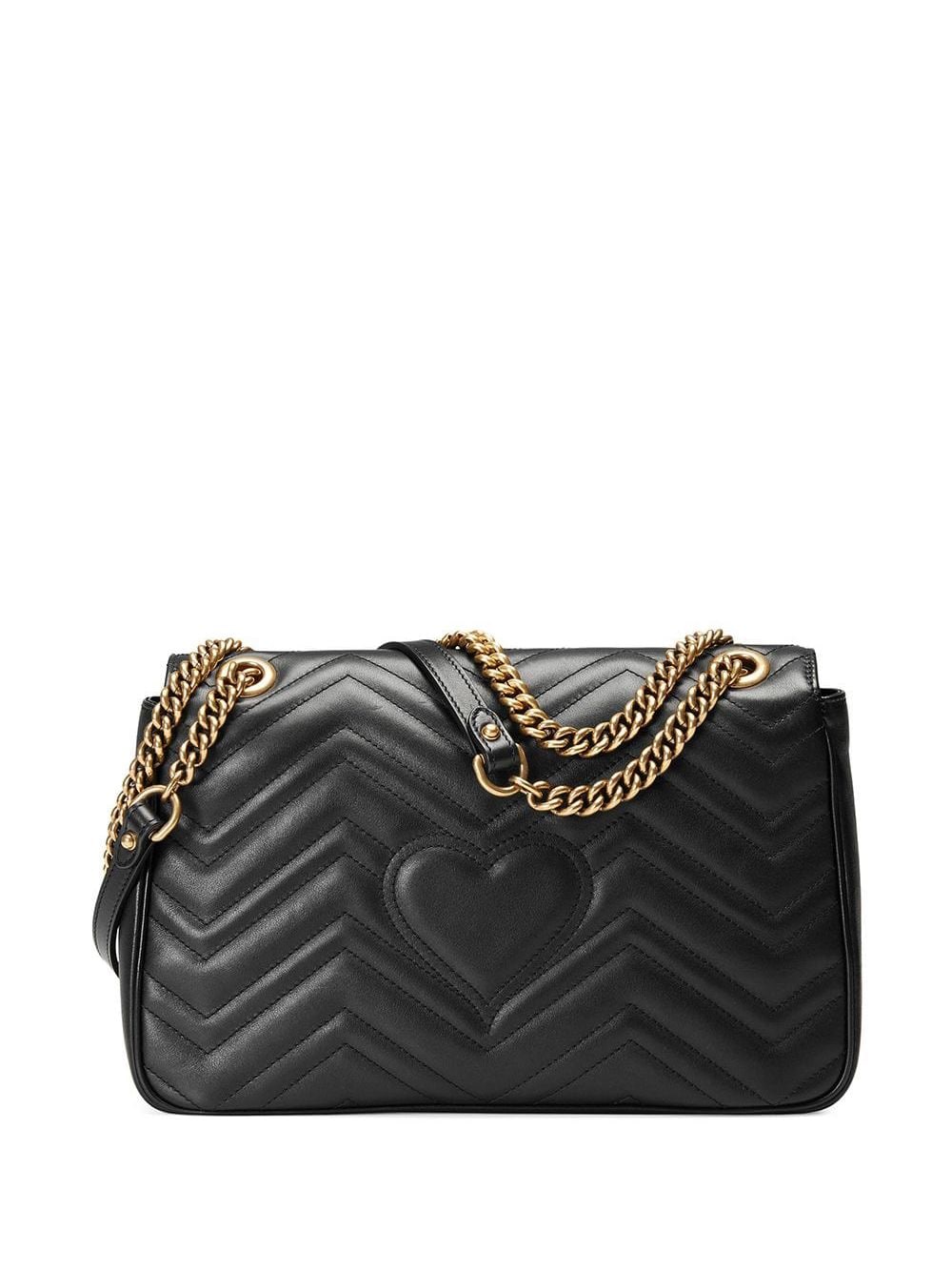 Gg marmont medium leather shoulder bag