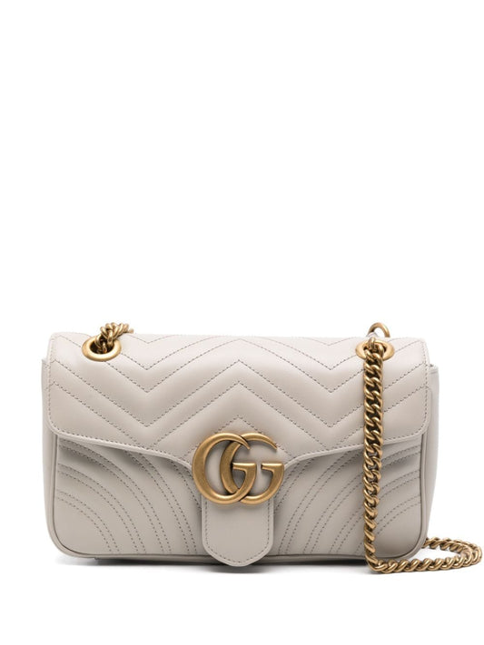 Gg marmont mini leather shoulder bag