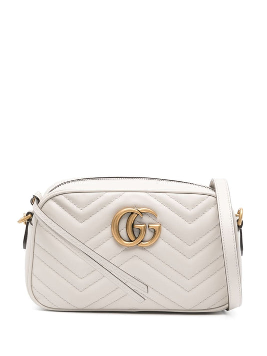 Gg marmont small leather shoulder bag