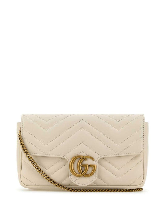 Gg marmont leather mini bag and card case set