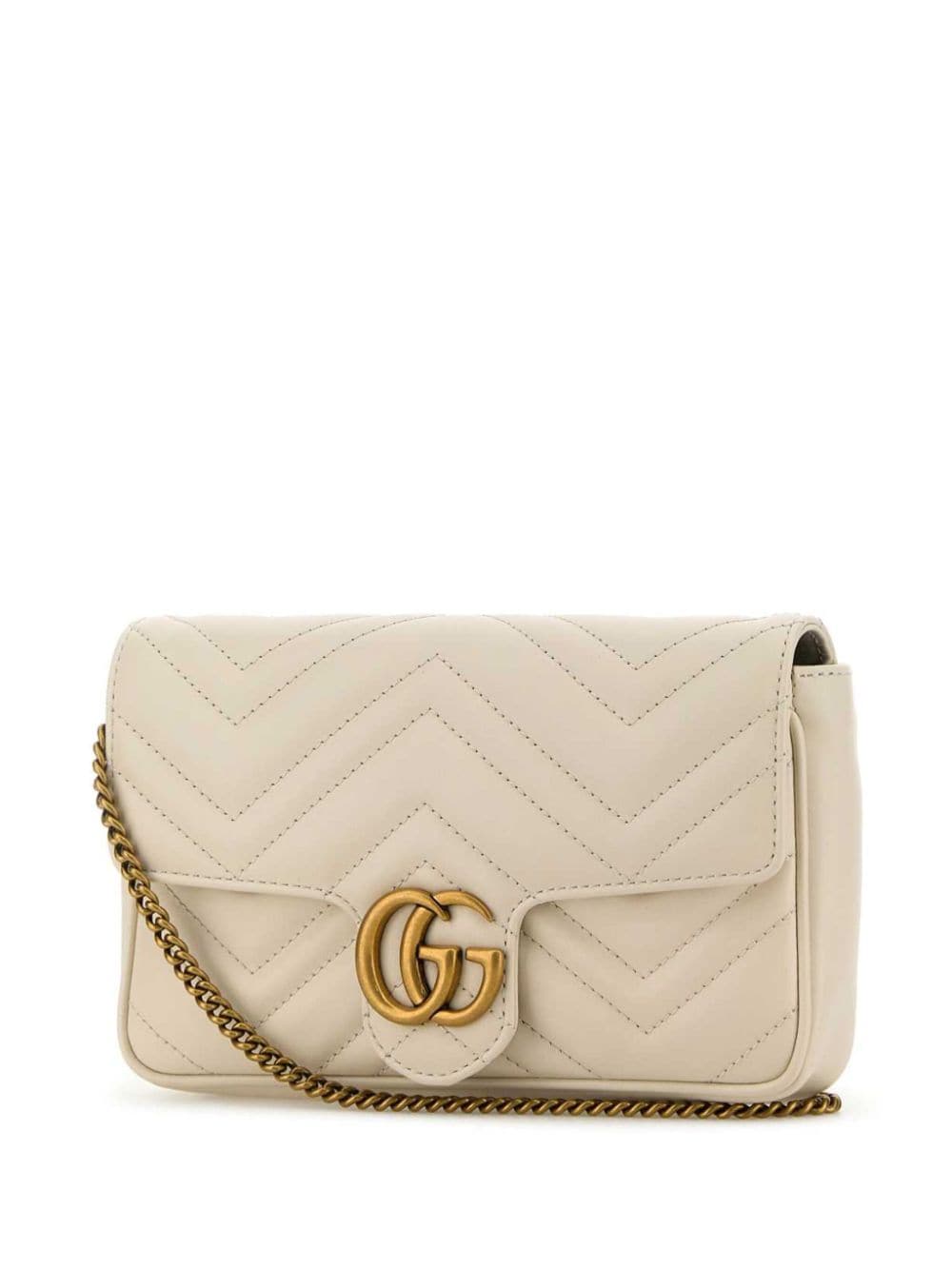 Gg marmont leather mini bag and card case set