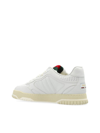 Re-web leather sneakers