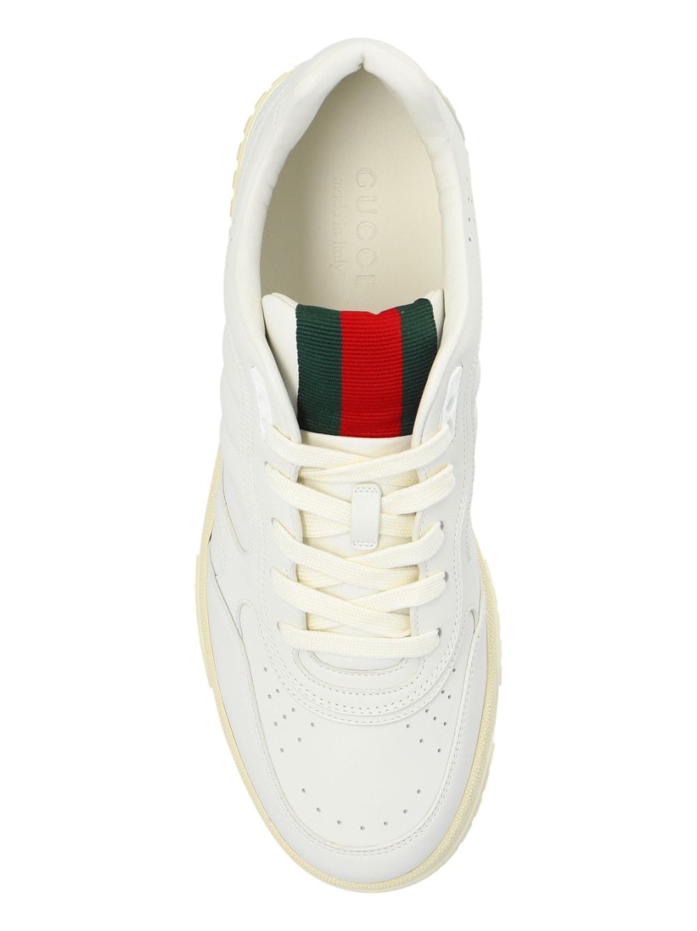 Re-web leather sneakers