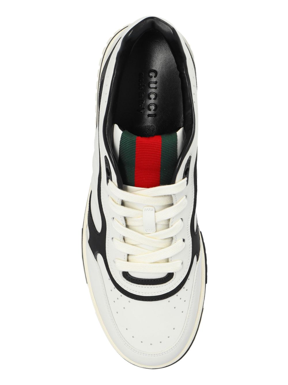 Re-web leather sneakers