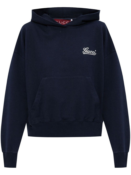 Logo cotton hoodie