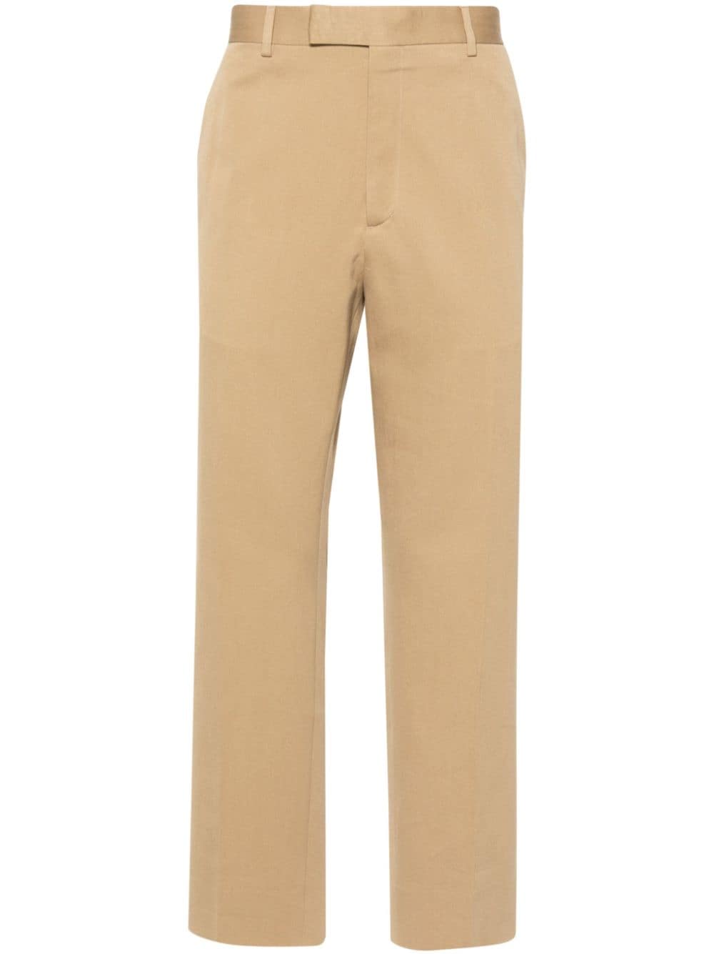 Web detail cotton trousers