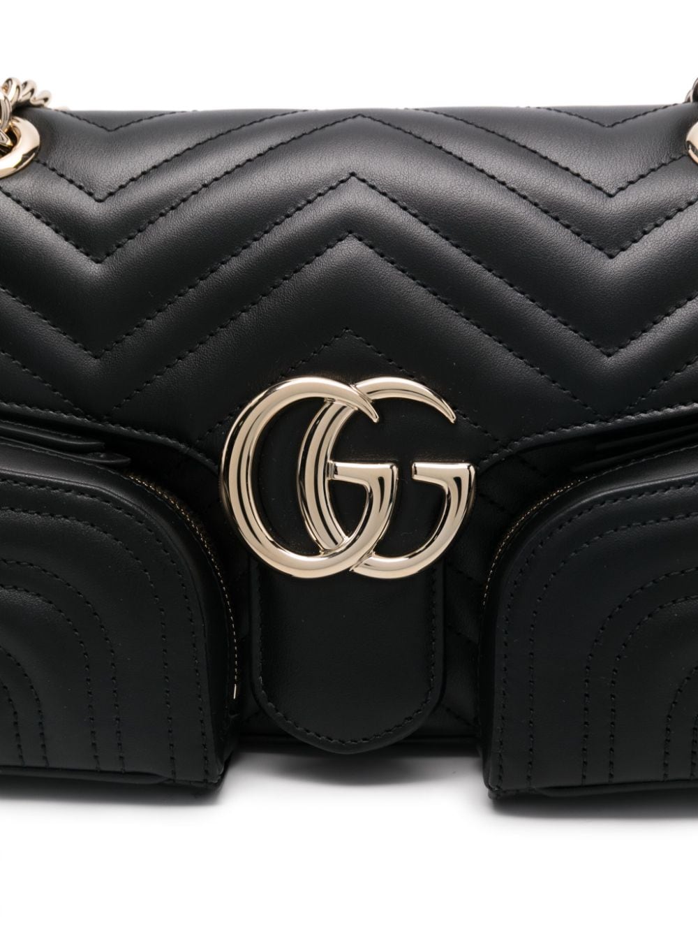 Gg marmont small leather shoulder bag