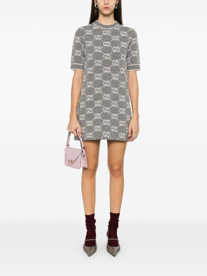 Gg wool mini dress