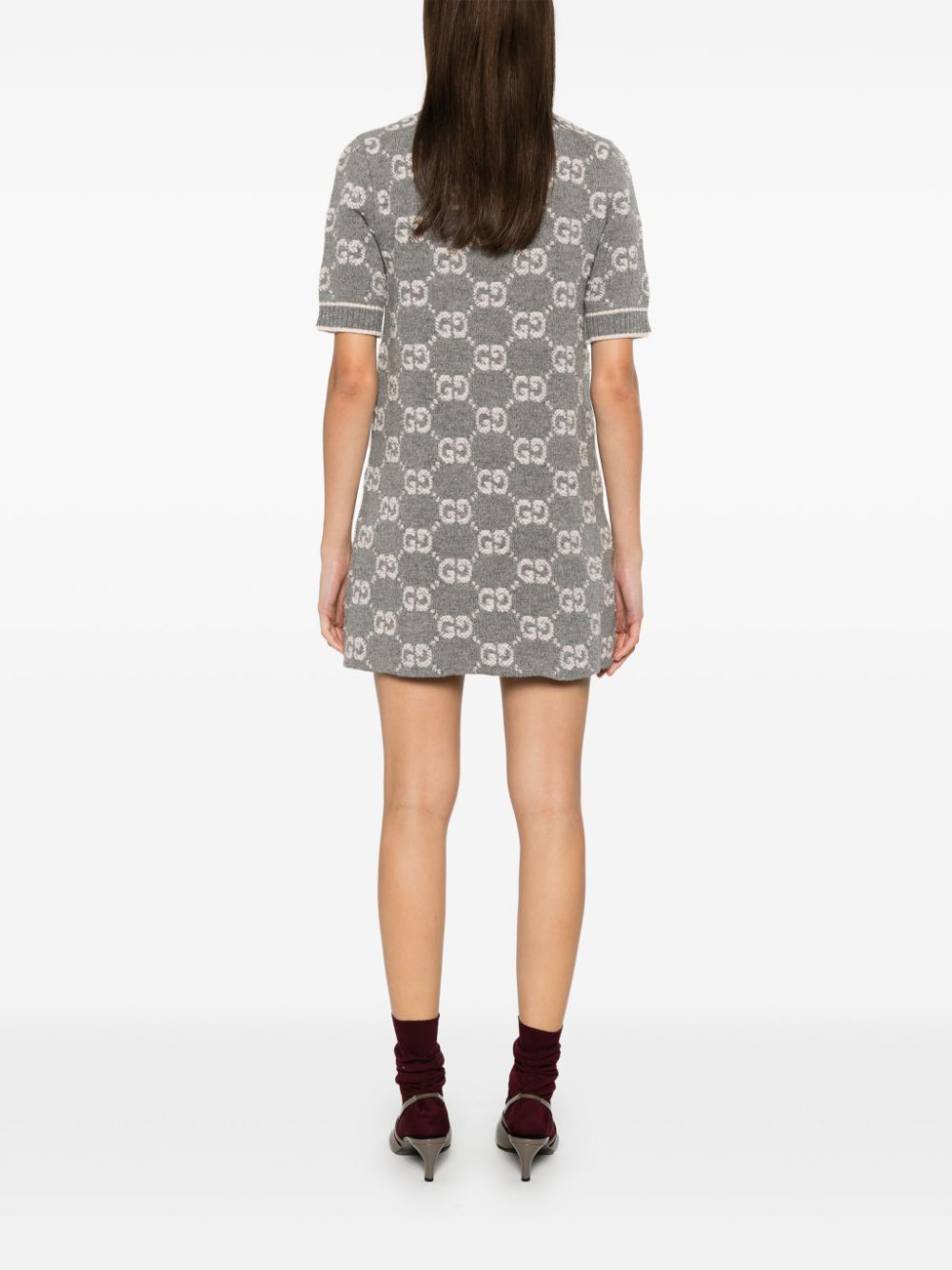 Gg wool mini dress