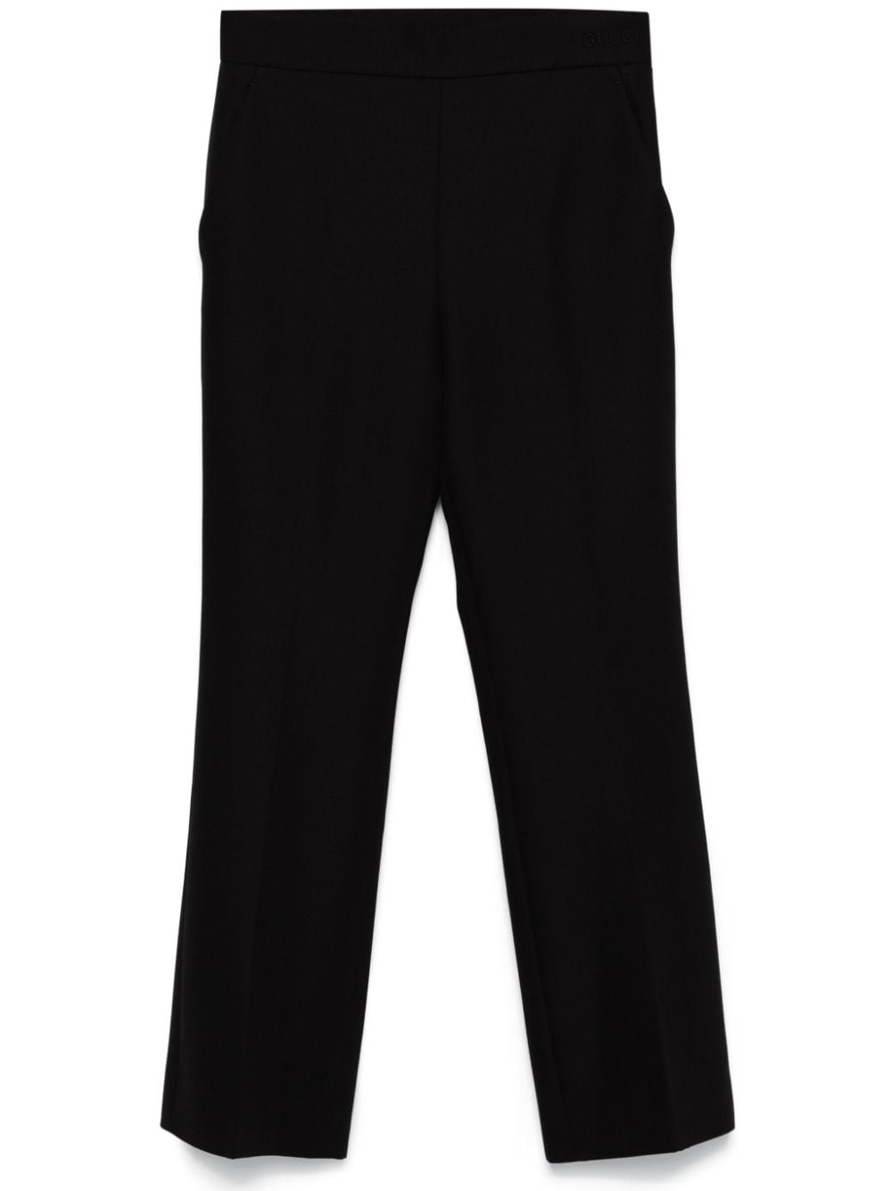 Wool cropped trousers