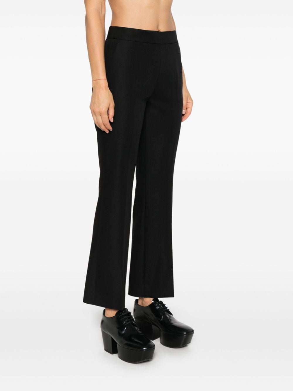 Wool cropped trousers