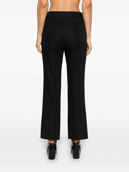 Wool cropped trousers