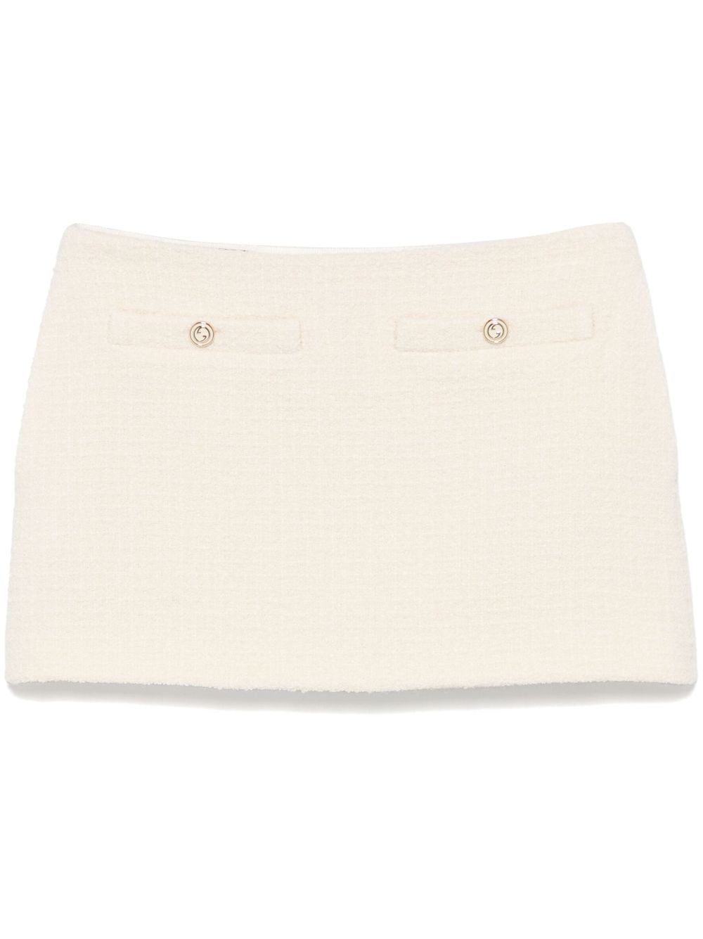 Bouclé mini skirt