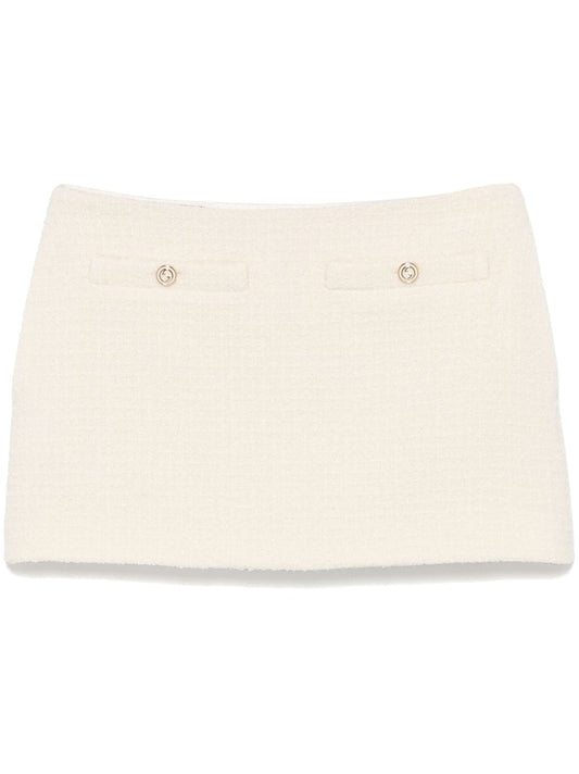 Bouclé mini skirt