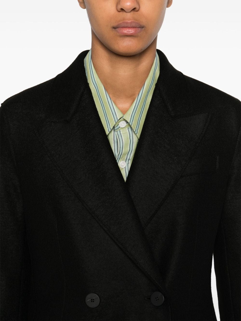 Wool double-breasted blazer