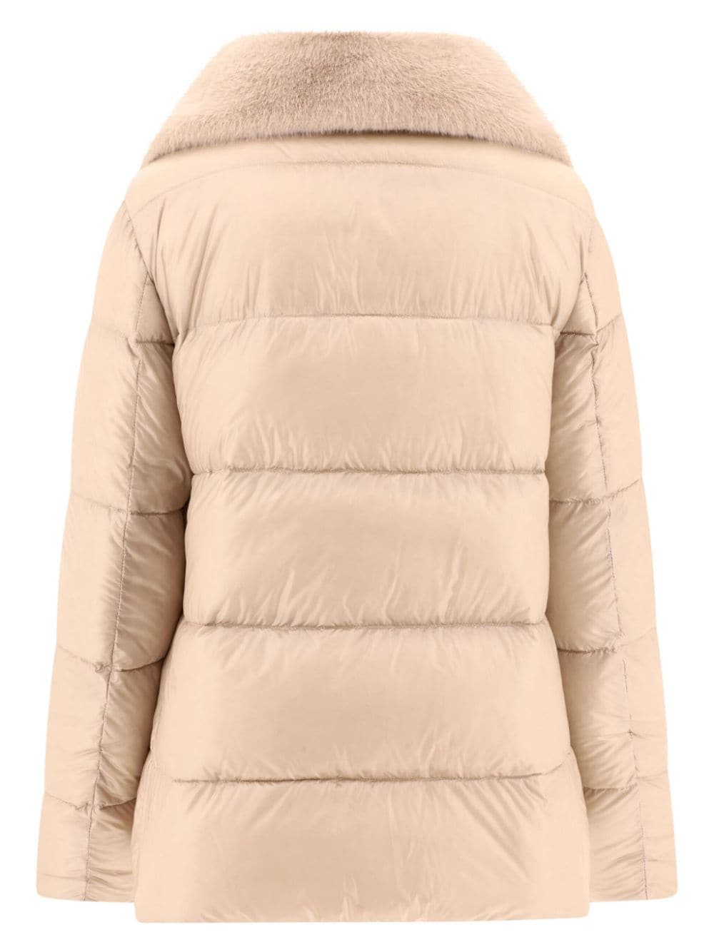 Faux fur collar down jacket