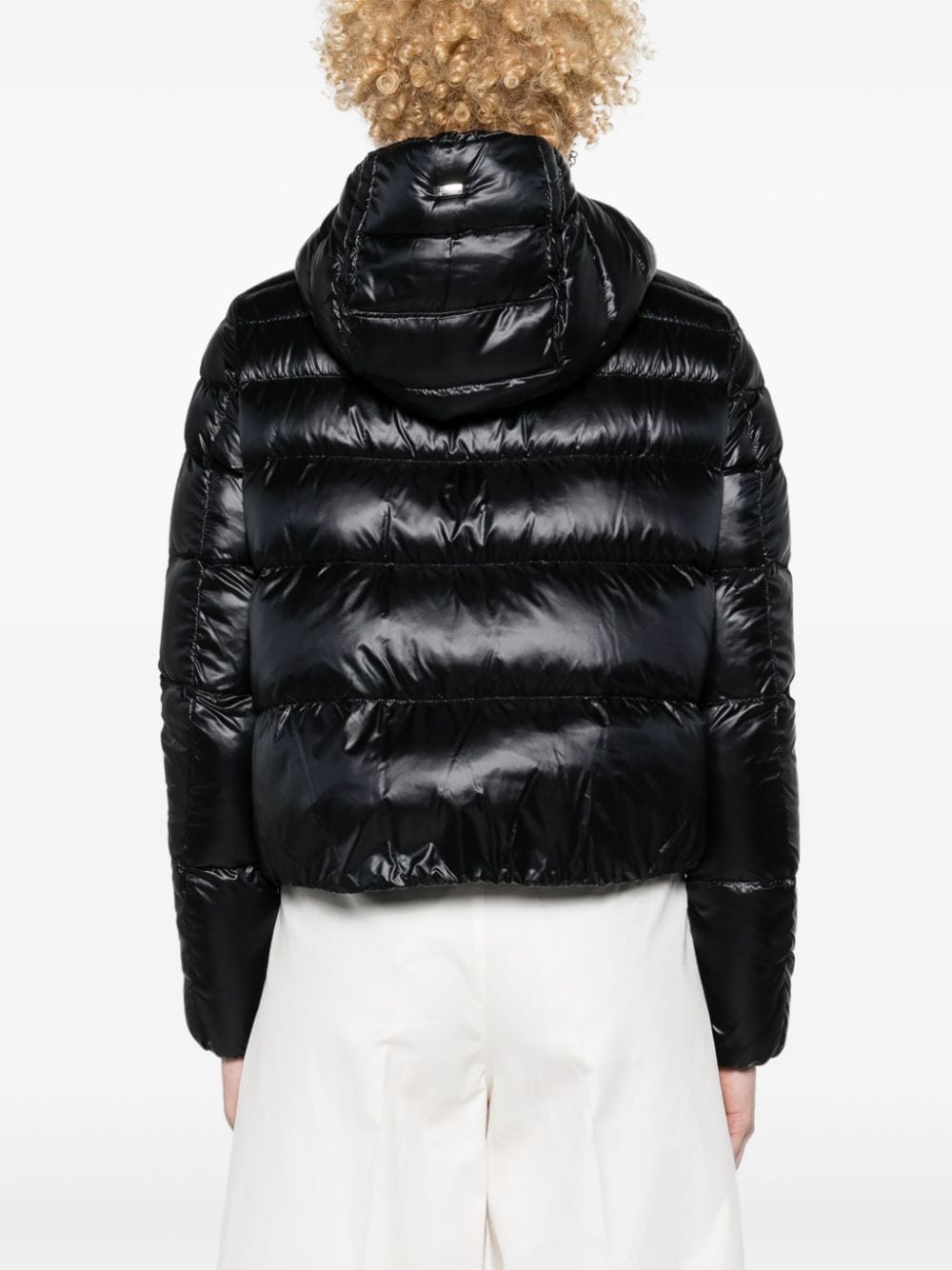 Nylon short down jacket