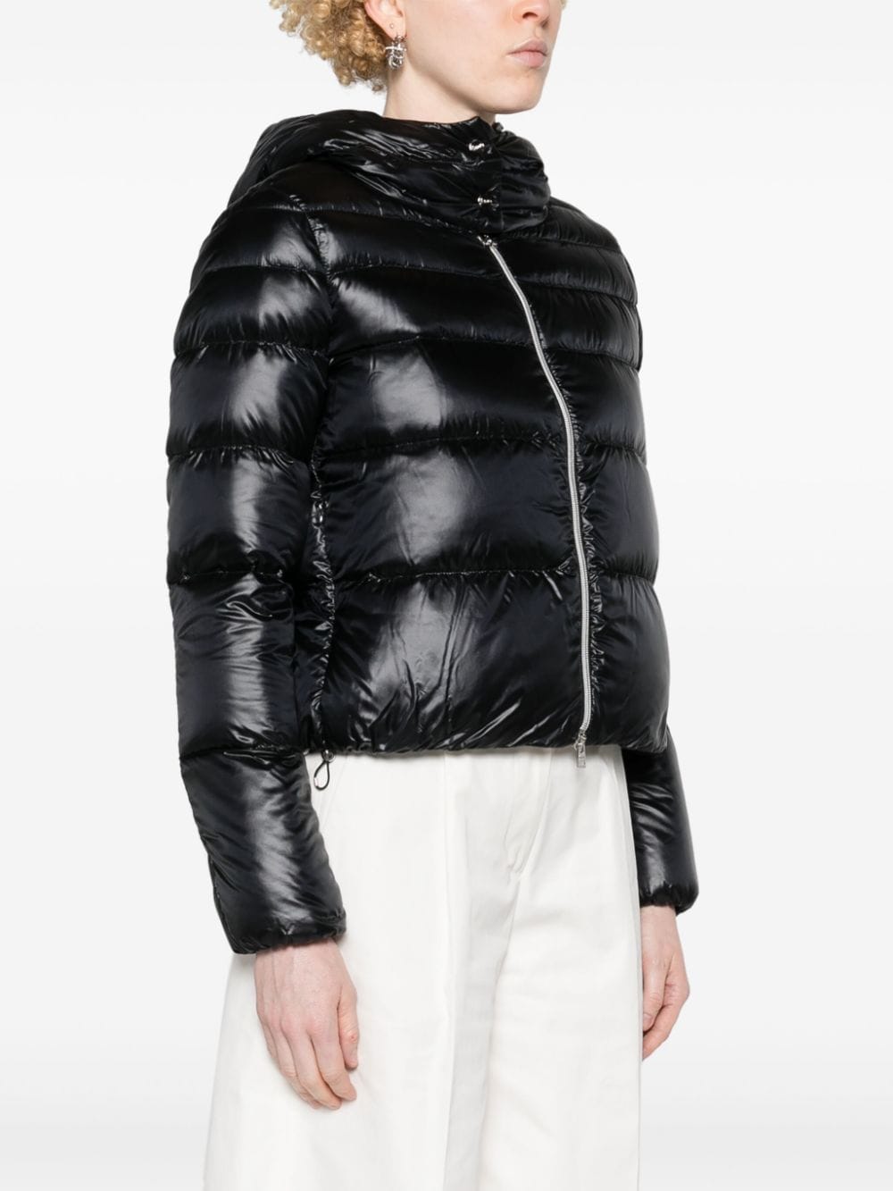 Nylon short down jacket