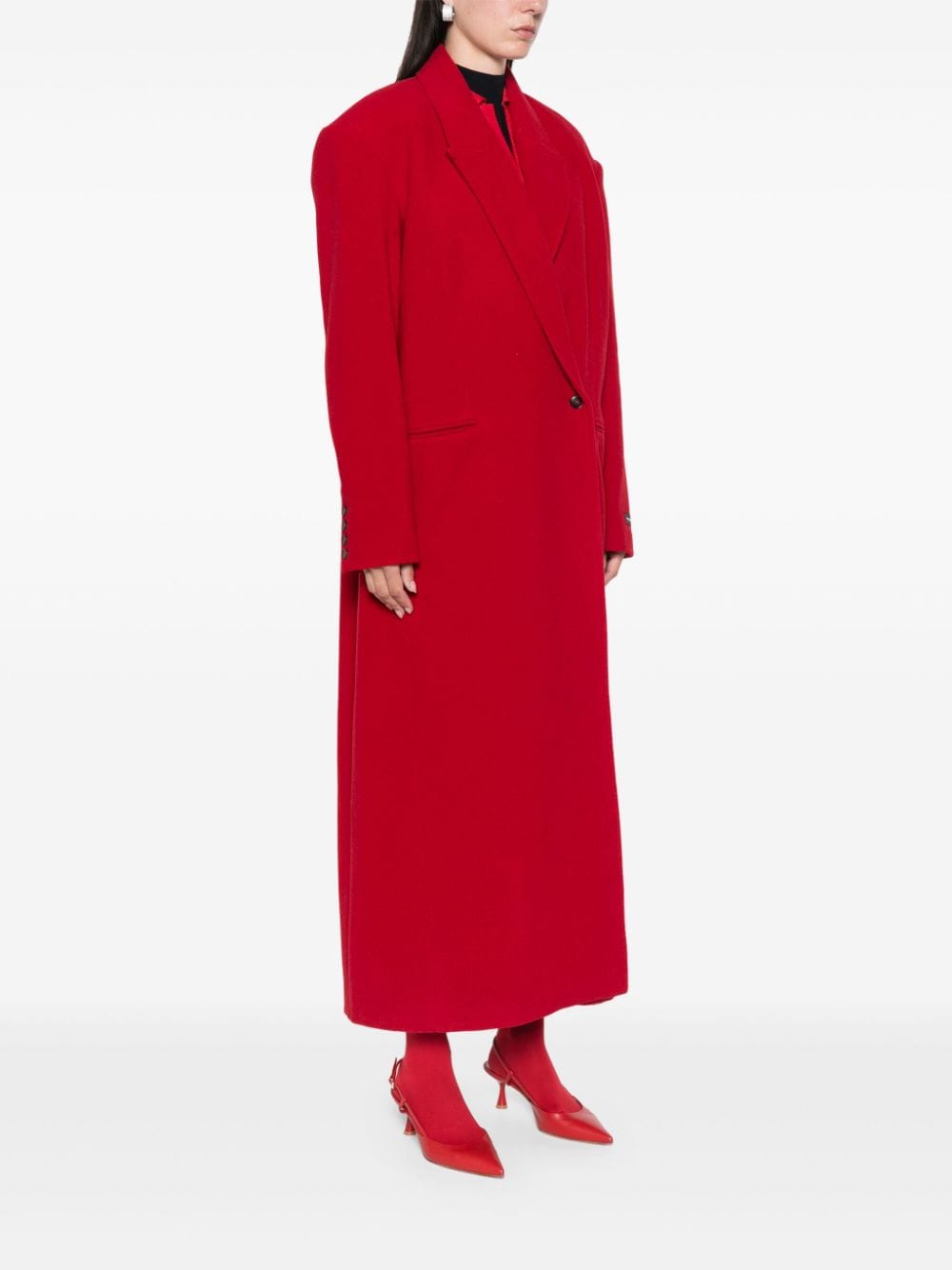 Drew wool long coat