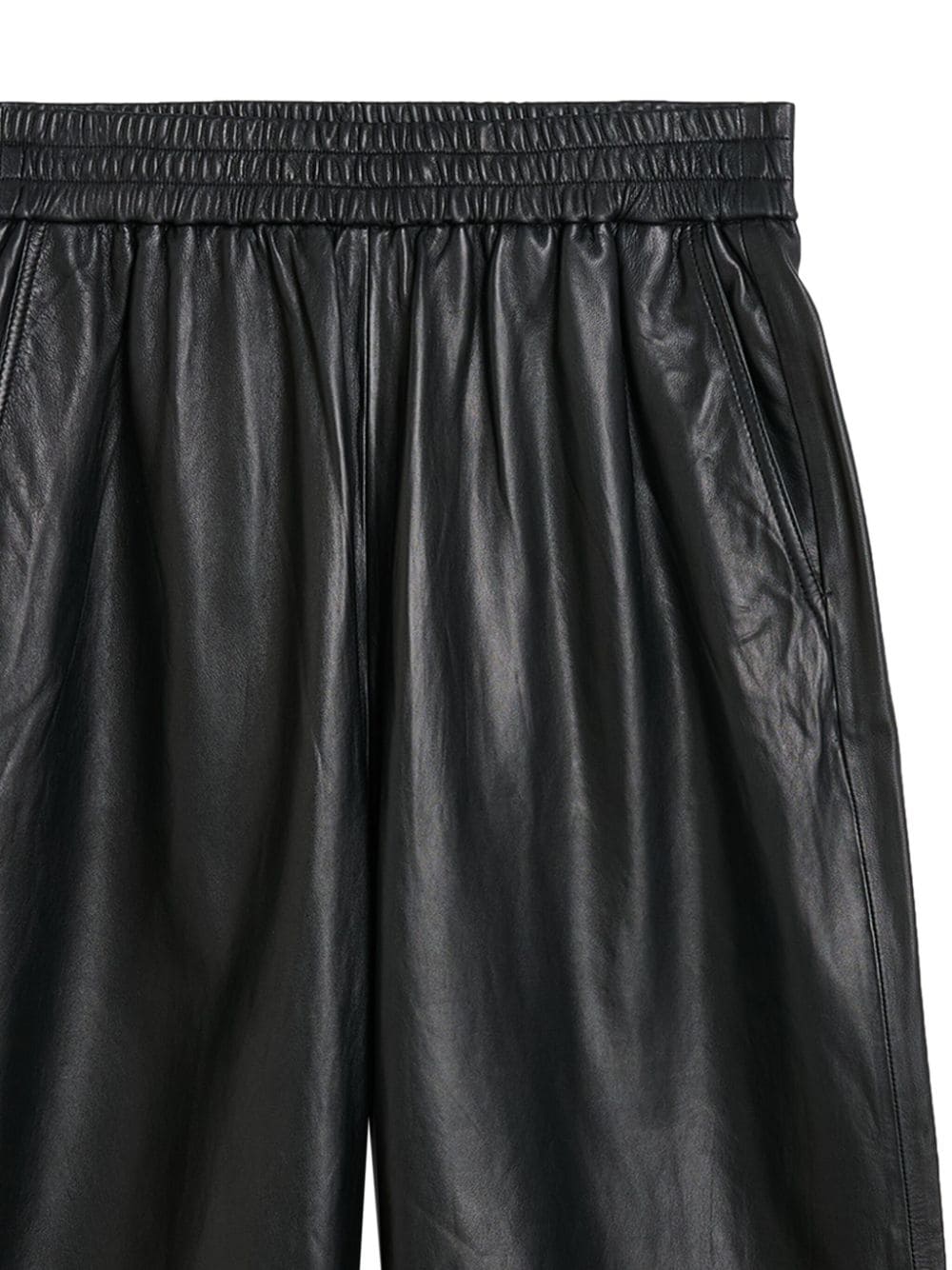 Eagle leather cropped trousers