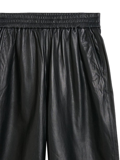 Eagle leather cropped trousers