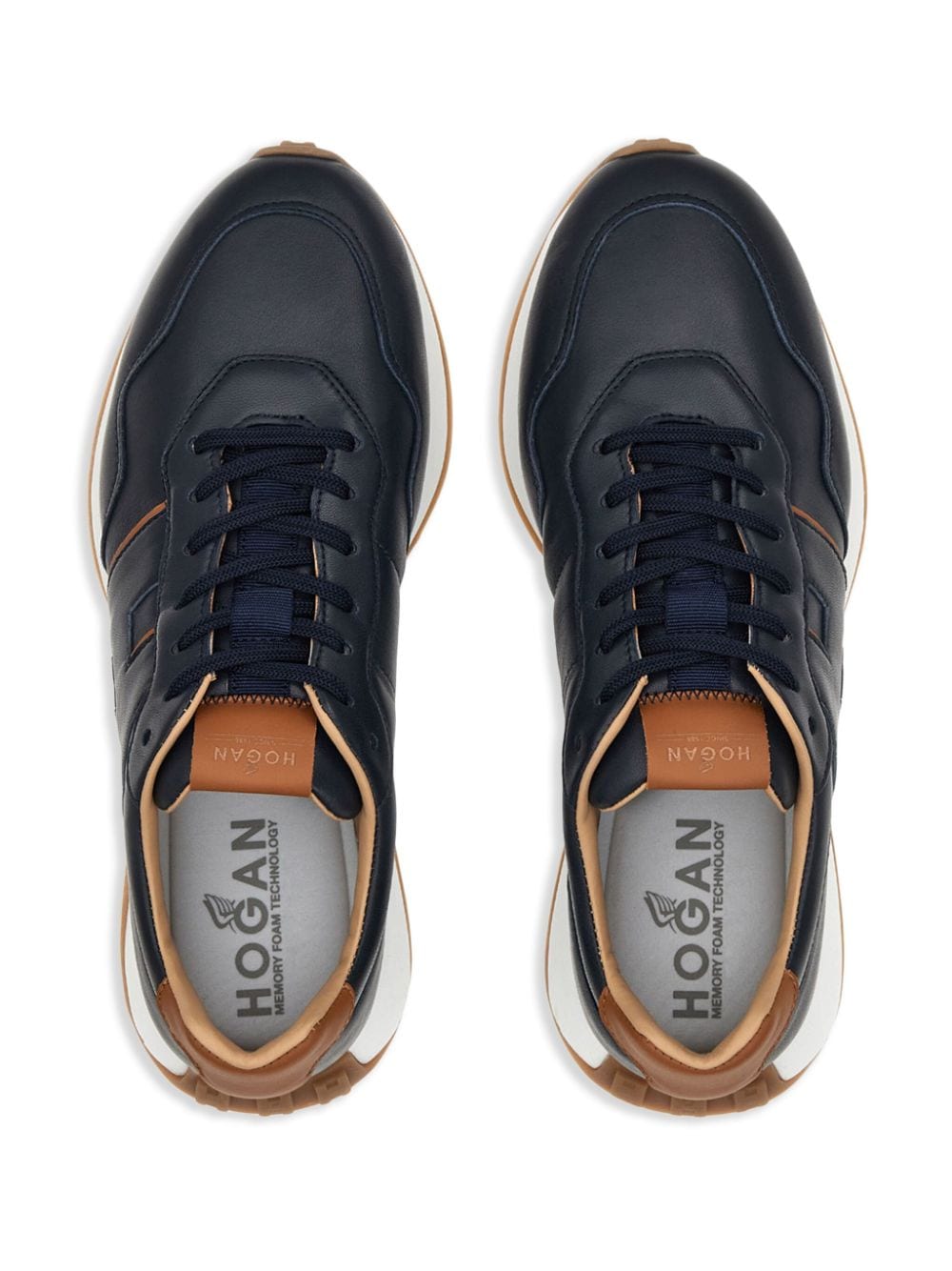 H601 leather sneakers