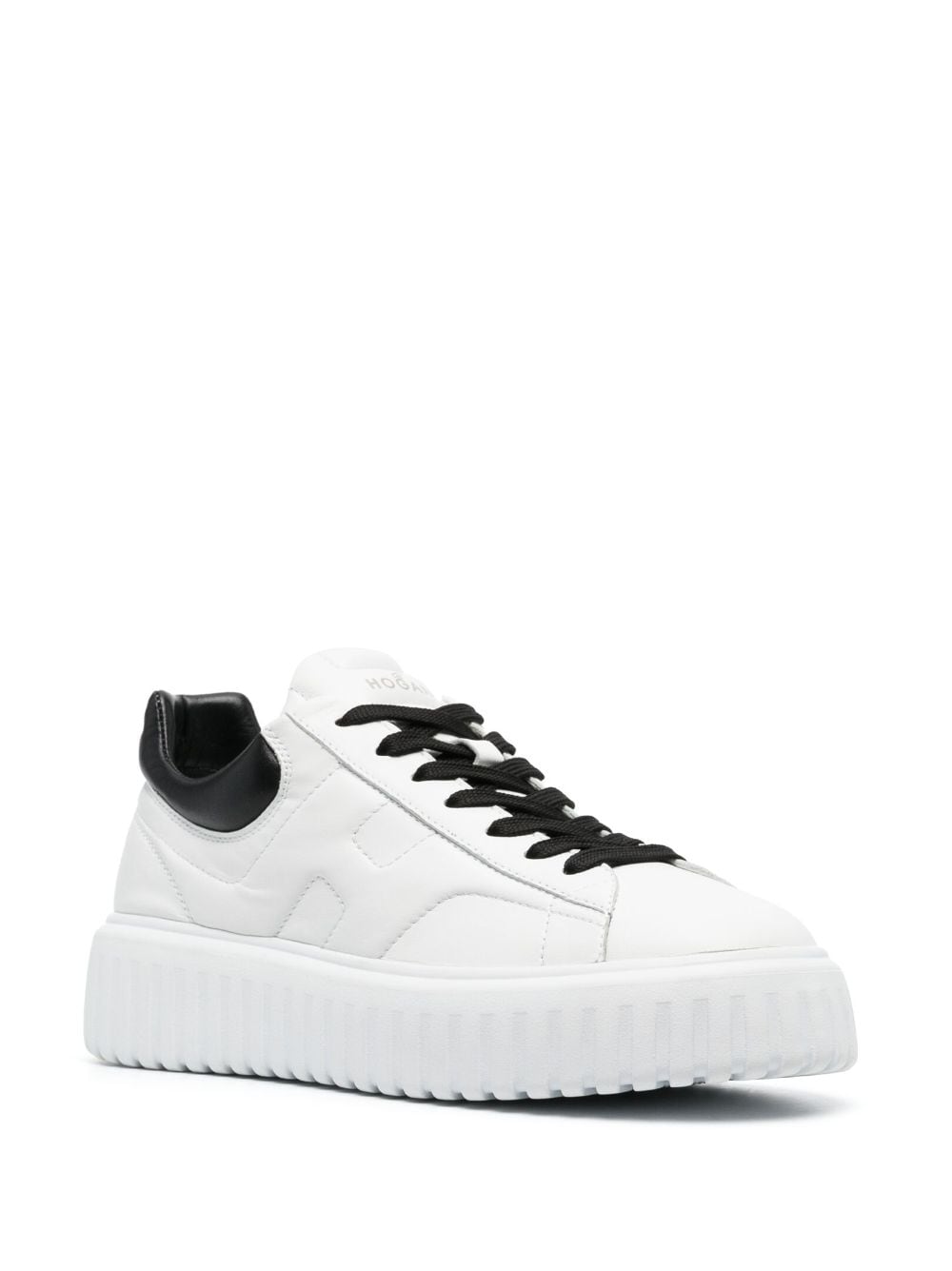 H-stripes leather sneakers