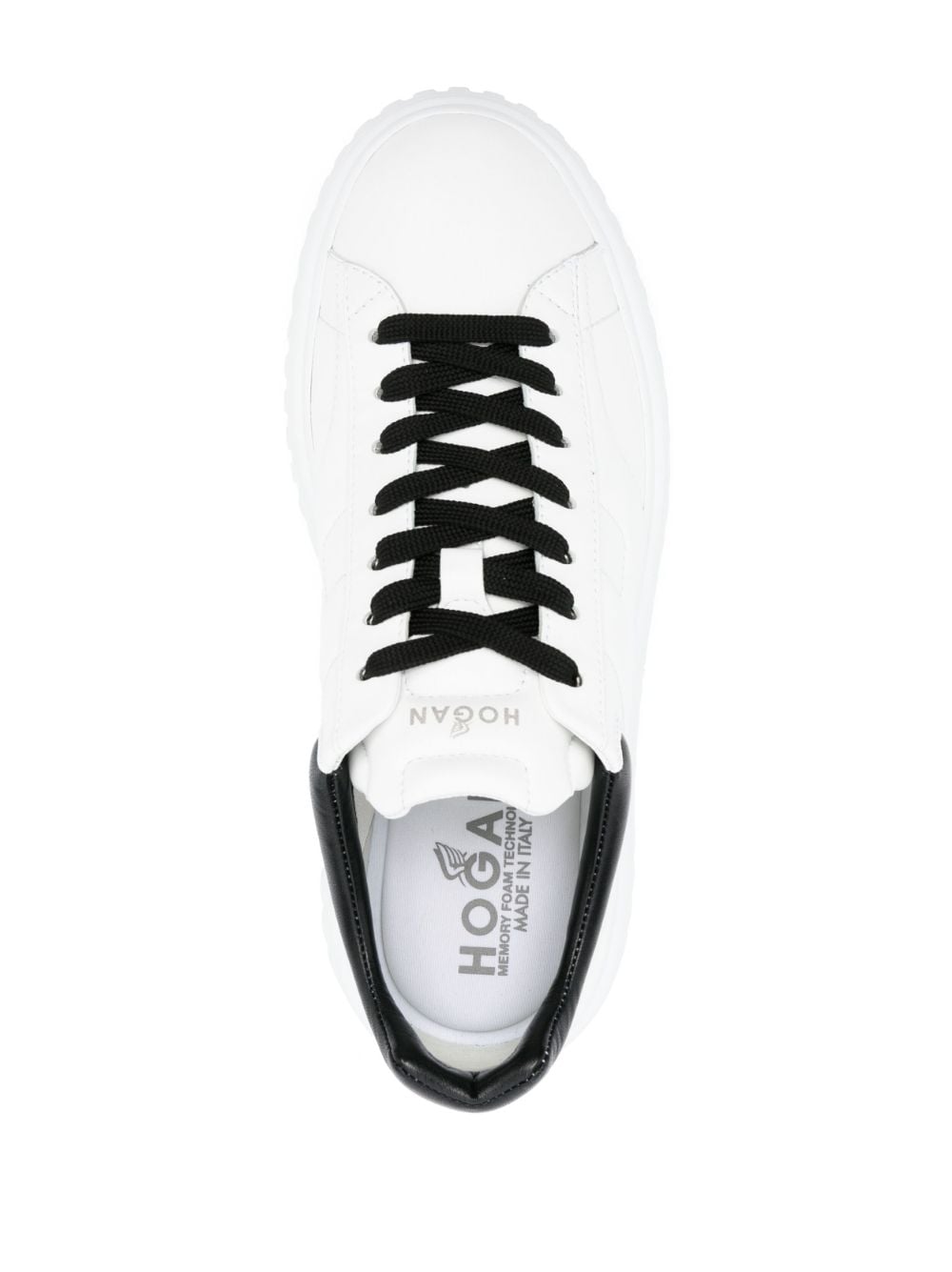 H-stripes leather sneakers