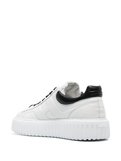 H-stripes leather sneakers