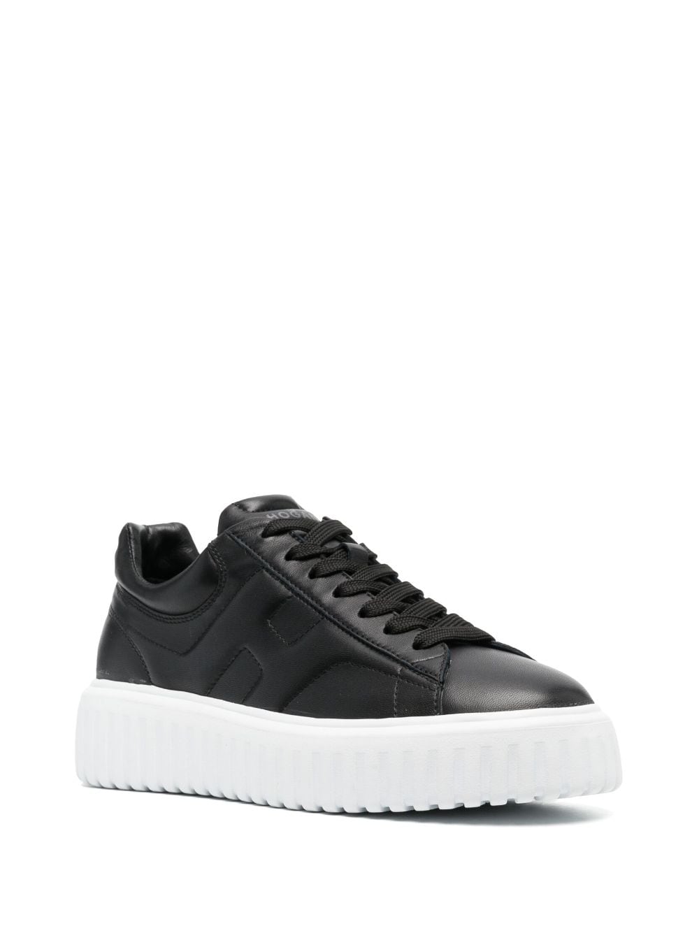 H-stripes leather sneakers