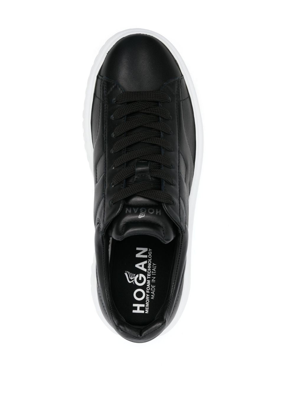 H-stripes leather sneakers