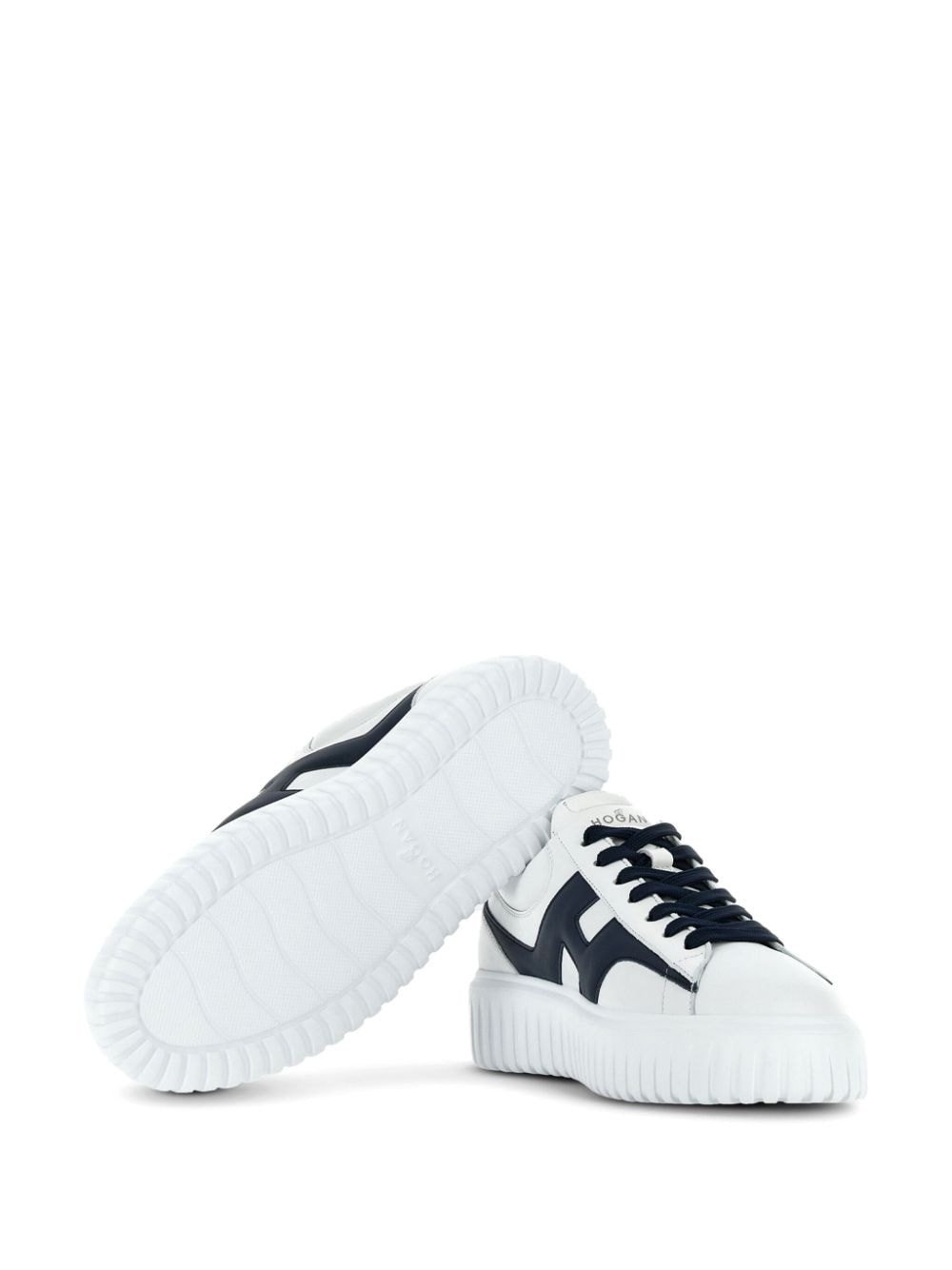 H-stripes leather sneakers