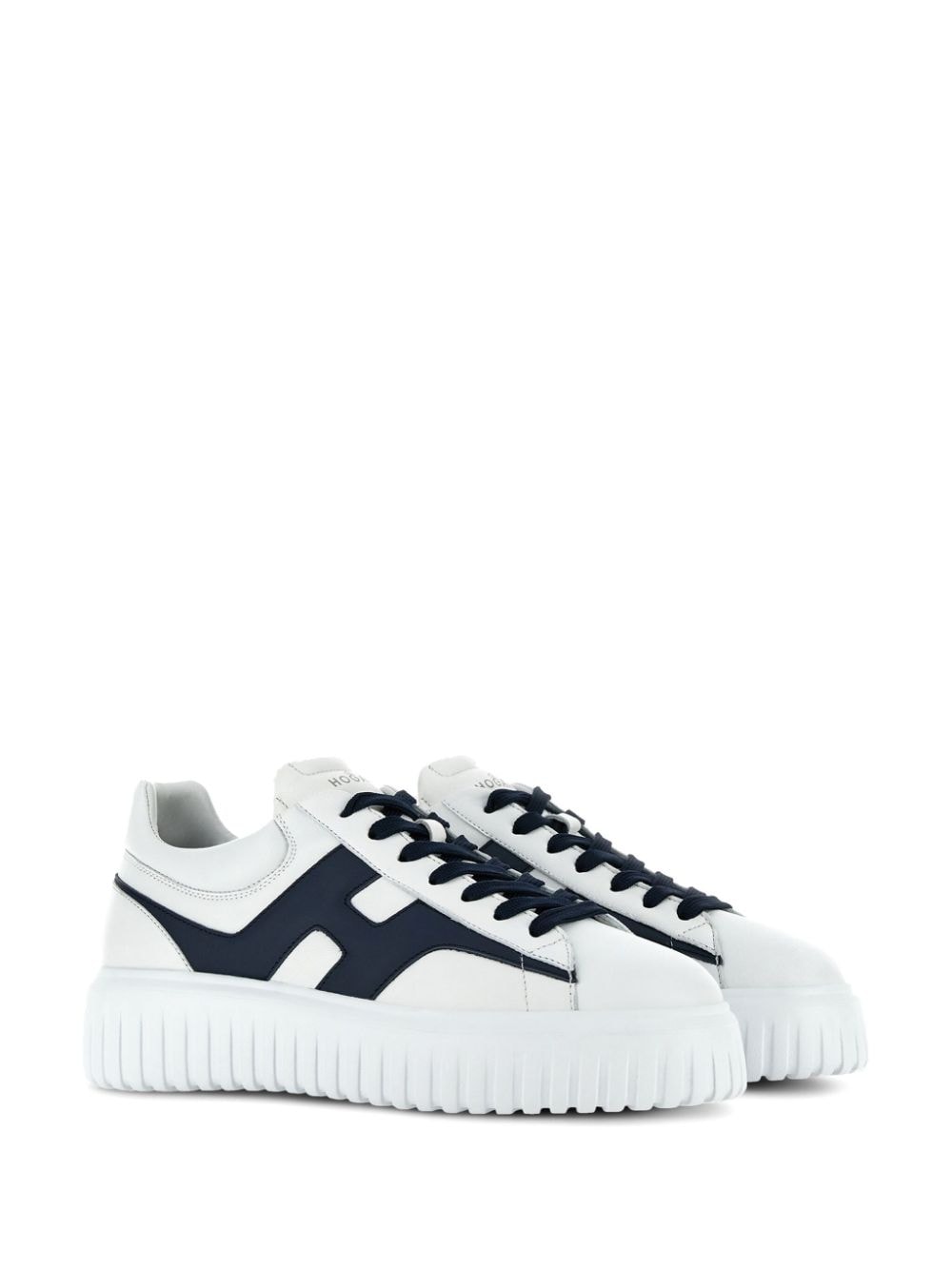 H-stripes leather sneakers