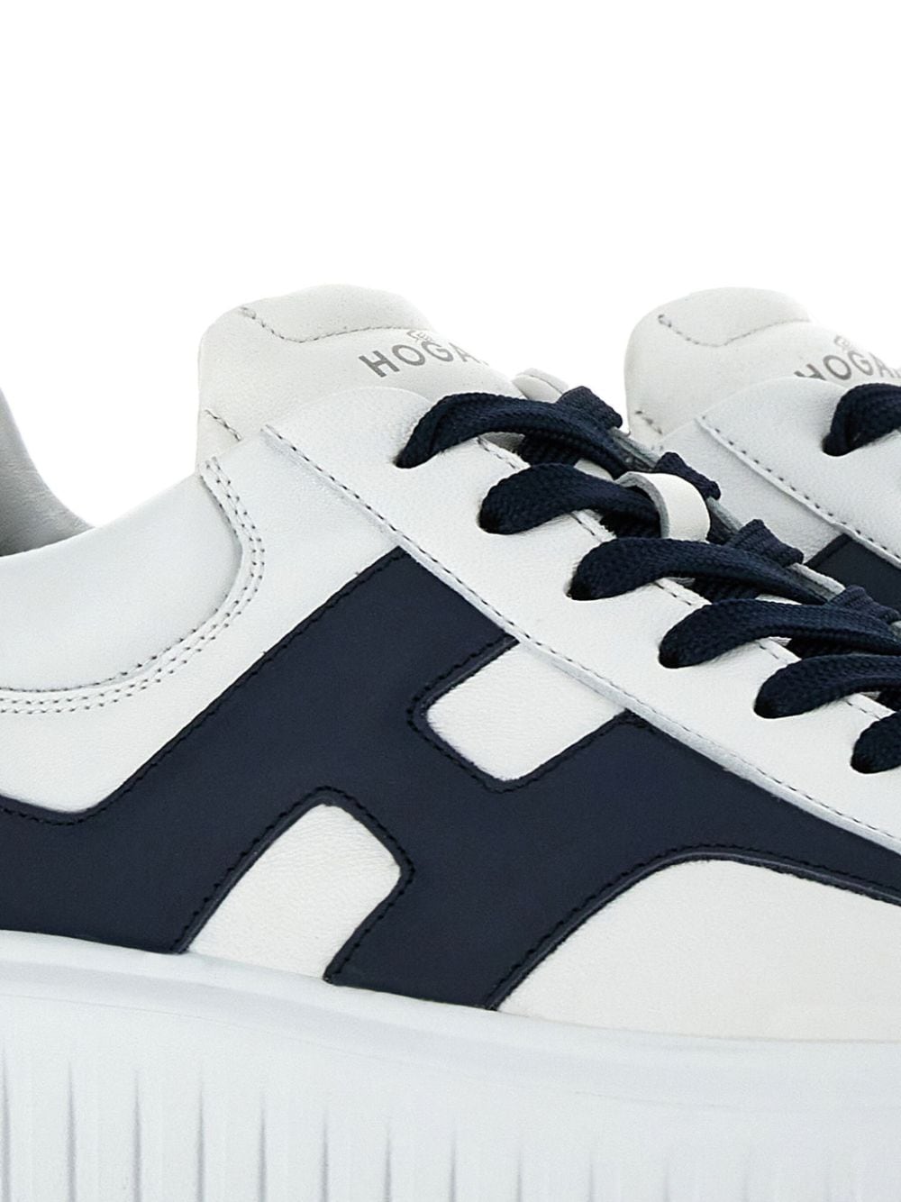 H-stripes leather sneakers