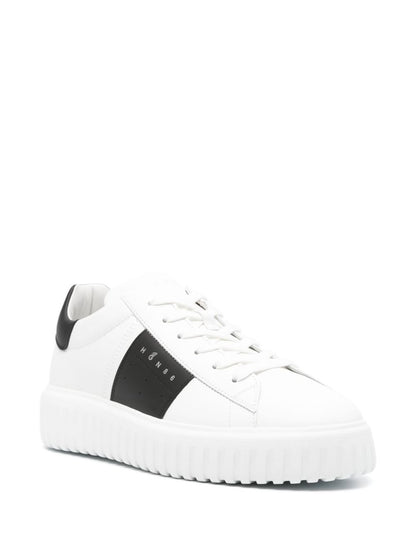 H-stripes leather sneakers