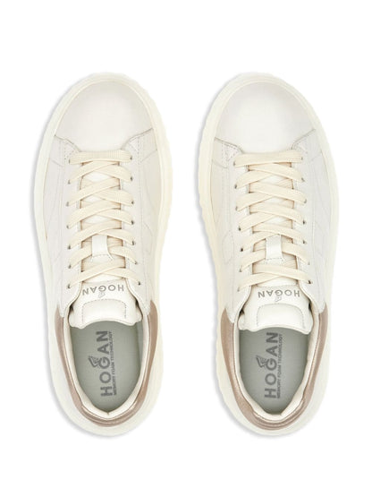 H-stripes leather sneakers