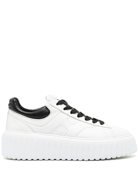 H-stripes leather sneakers