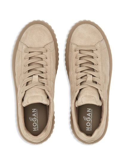 H-stripes leather sneakers