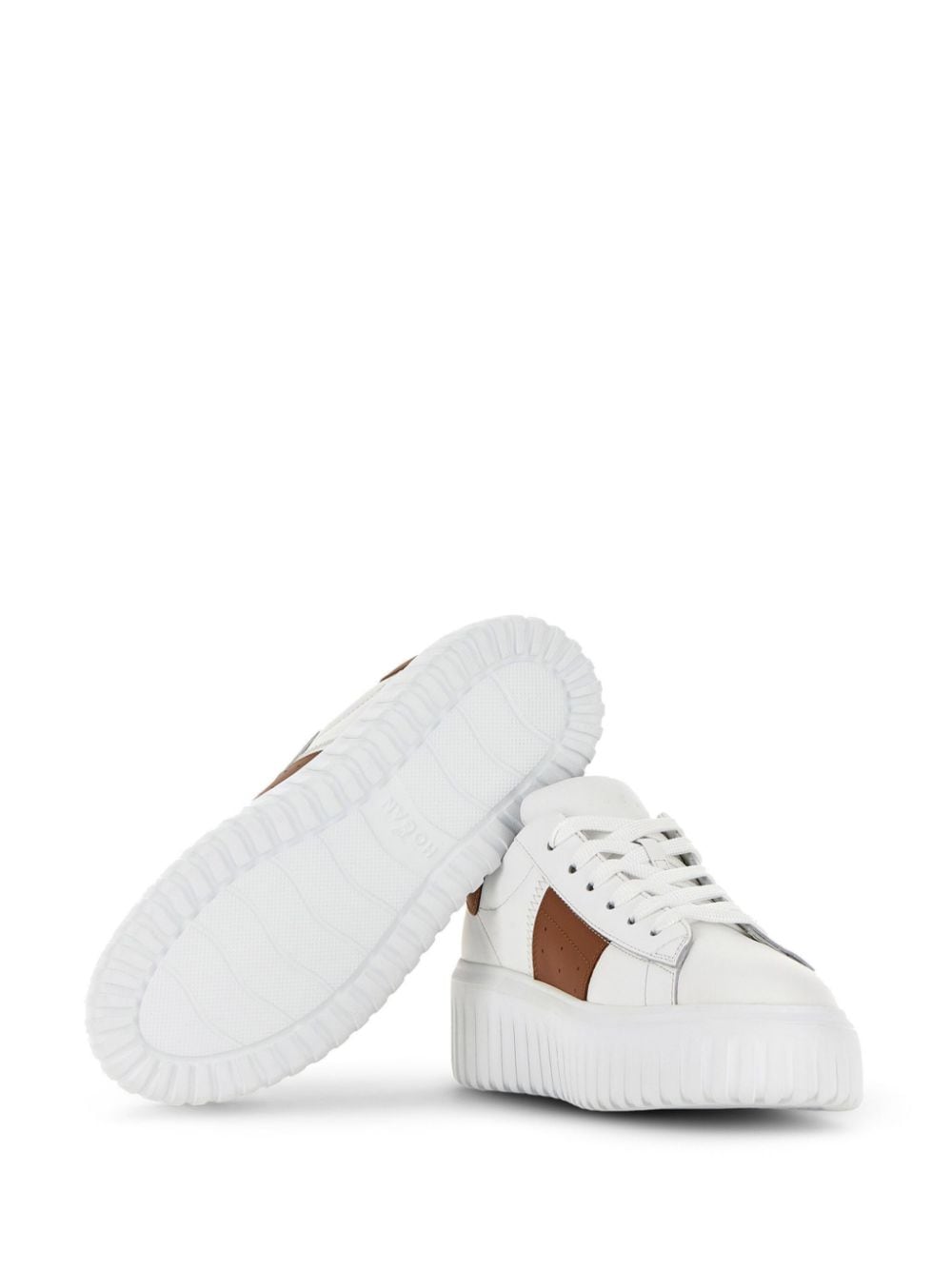 H-stripes leather sneakers