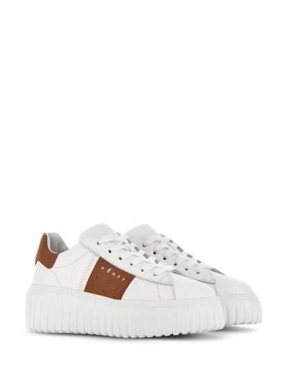 H-stripes leather sneakers