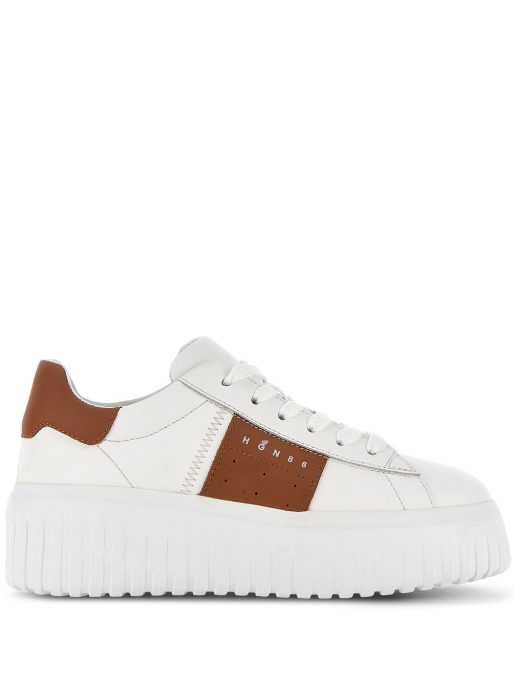 H-stripes leather sneakers