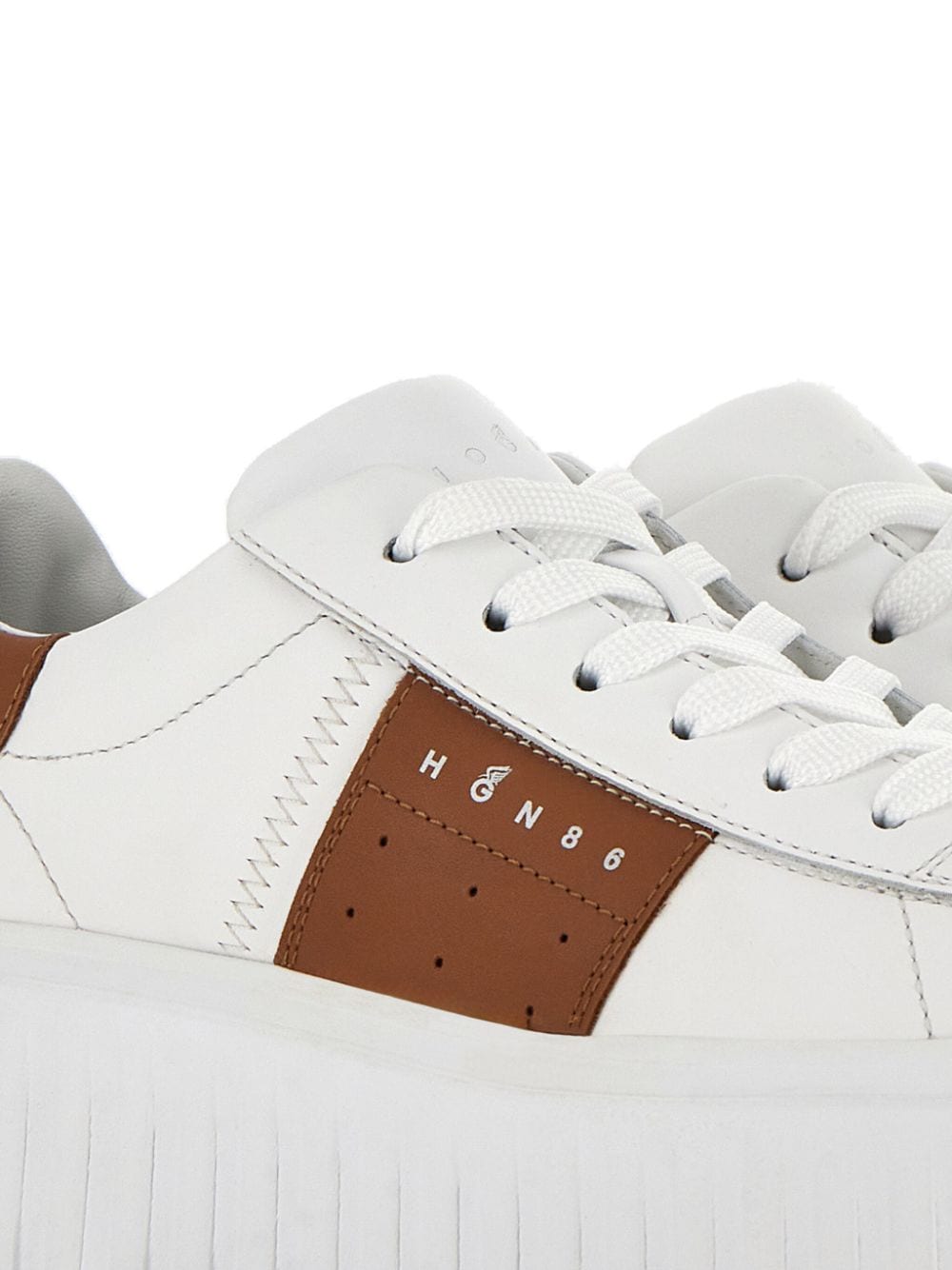 H-stripes leather sneakers