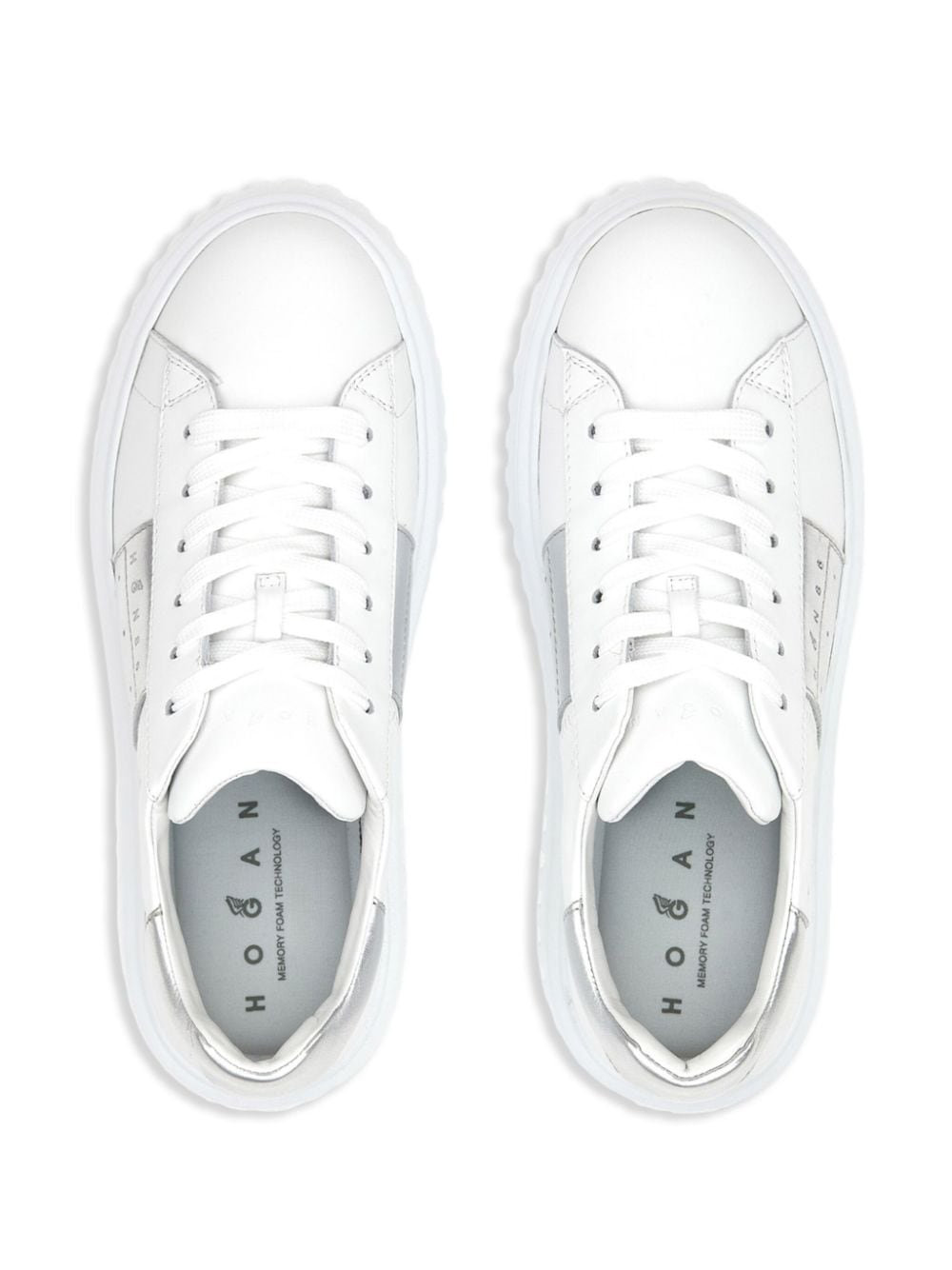 H-stripes leather sneakers